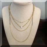 J15. 14K and 18K Gold necklaces. 